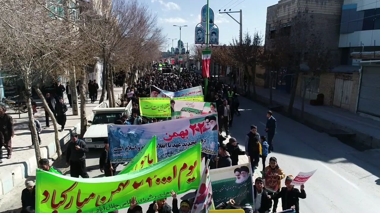 تصاویر| خروش مردم قهدریجان در راهپیمایی ۲۲ بهمن | نیوزفلاورجان،فلاورجان نیوز