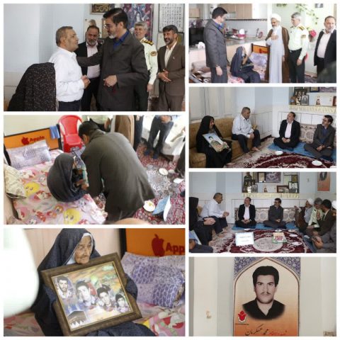 دیدار و تجلیل از خانواده شهدا به مناسبت هفته نیروی انتظامی