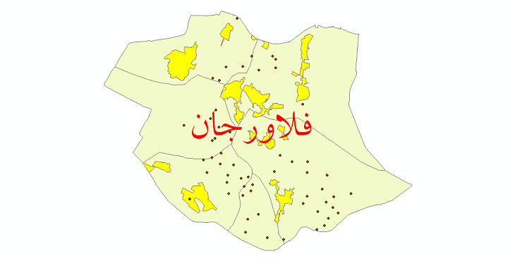 نقشه شهرستان فلاورجان