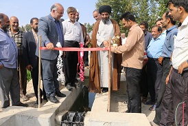 پروژه آبرسانی به مزارع روستای  نرگان افتتاح شد