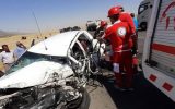 برخورد ۴ خودرو درمحور خمینی شهر ۲ مصدوم داشت