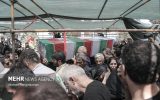 تشییع پیکر شهدای مدافع امنیت در کاشان