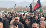 پیکر شهید حسن طیاری در سهر و فیروزان تشییع شد