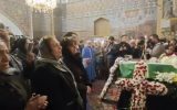 آیین معنوی  خاکسپاری شهید اوانس سیمونیان در کلیسای حضرت  مریم اصفهان