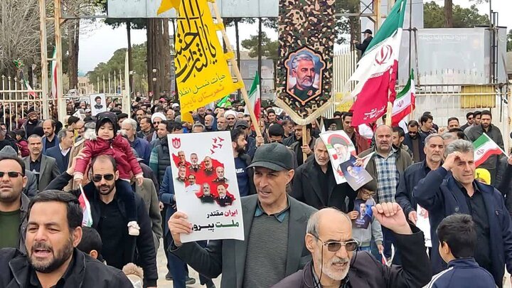 روزه‌داران نایین، همدل با ملت فلسطین