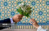 برگزاری مراسم عقد زوج کاشانی در تجمعات مردم دیار مومنان