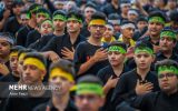 عزاداری دانش آموزان دیار مومنان در بازار بزرگ و تاریخی کاشان