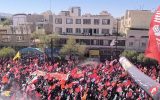 انتظار مردم برای تشییع پیکر مطهر رهبر شهید در میدان ۱۵ خرداد مشهد انتظار مردم برای تشییع پیکر مطهر رهبر شهید در میدان ۱۵ خرداد مشهد