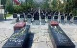 عطر گل بر مزار شهدا در گلپایگان پیچید